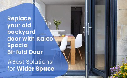 Kalco Aluminium Foldable Bi-Fold Door Systems for Wider Space