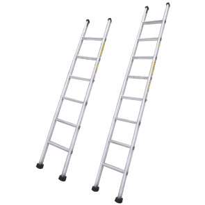 Flat Step Wall Supporting Straight Ladder